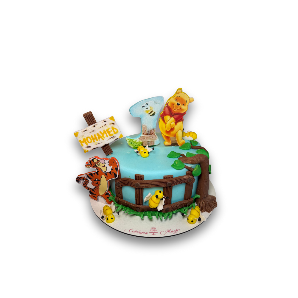 Tort copii - tort winnie the pooh - decor 80 ron