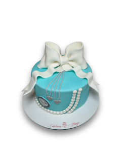 Tort Aniversar Baby Blue cu fundita