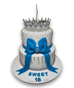 Tort Personalizat cu Fundita si coronita