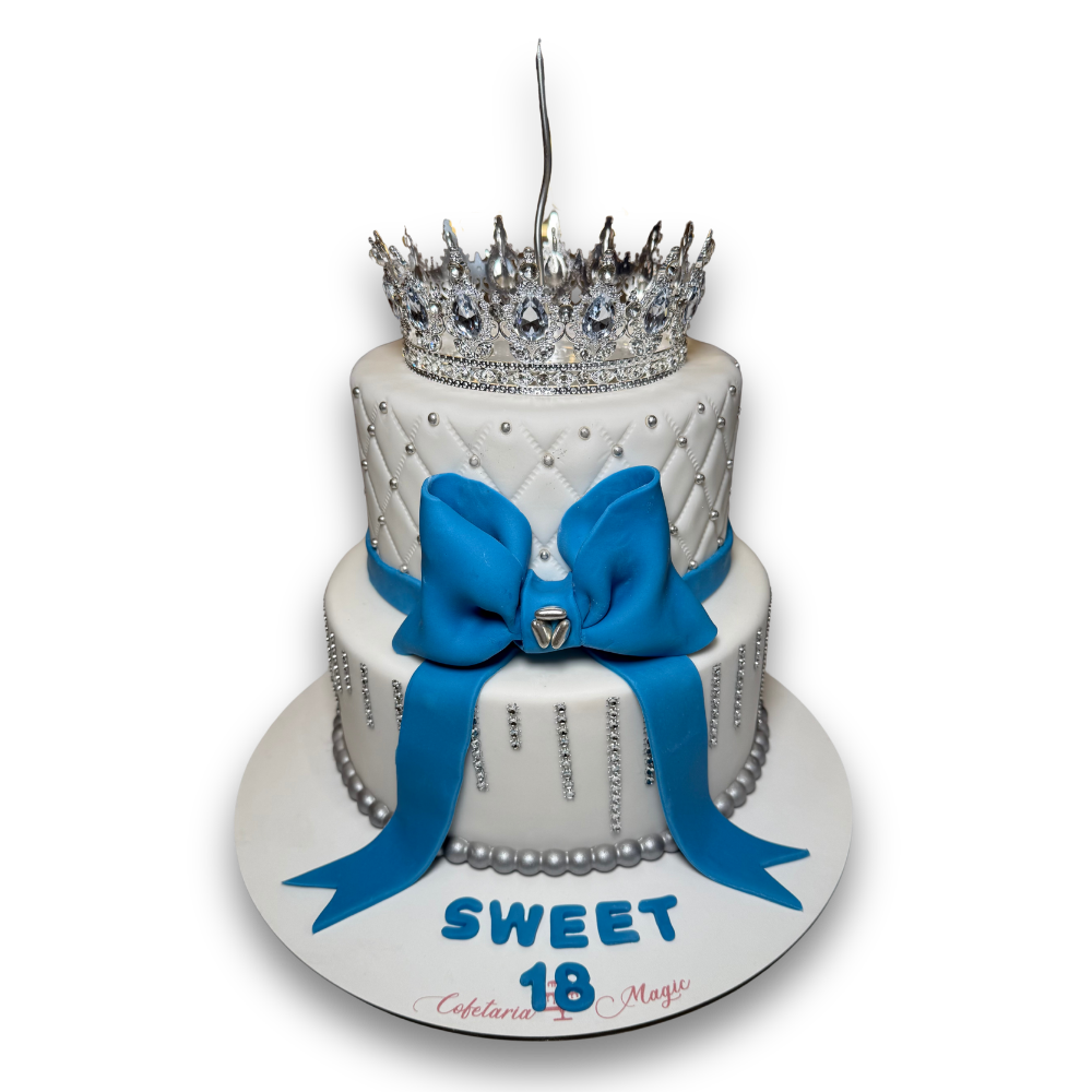 Tort Personalizat - Tort Fundita si Coronita - Decor 100 ron